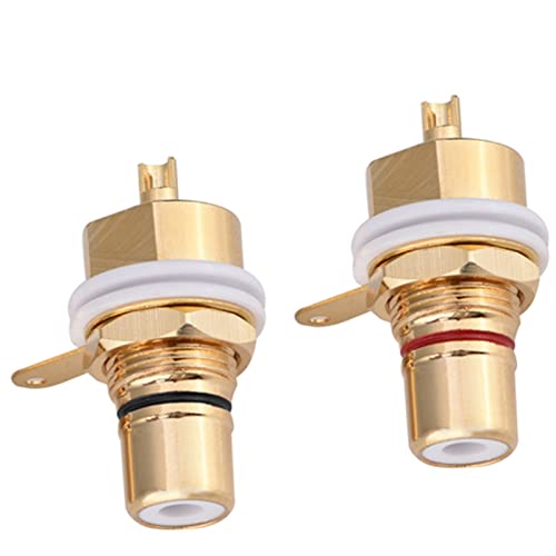Cinch-Stecker, Cinch-Buchse mit Gutem Leitenden Kontakt, Lötbare Buchsenchassis für Verstärker Cinch-Stecker, Cinch-Buchse mit Gutem Leitenden Kontakt, Lötbare Buchsenchassis für Verstärker von Cuque