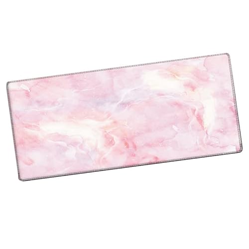 Schreibtischunterlage, Verdicktes, Rutschfestes, Großes Mauspad, Tragbar, Weich für Zuhause für Computer (Rosa) von Cuque