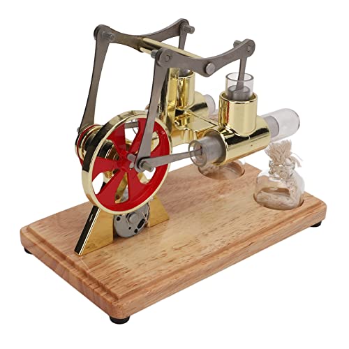 Stirlingmotor-Modellbausatz, Stirlingmotor-Modell, schadstoffarmes Gold-Lernspielzeug für Kinderklassenzimmer von Cuque