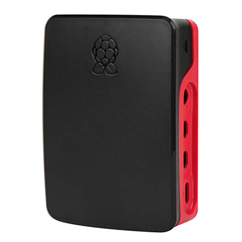 Verrückter Schale für Raspberry Pi Staubdichtes ungiftiges offizielles ABS-Gehäuse Langlebige zarte Berührungsschutzschale für Raspberry Pi Home Office(Black red) von Cuque