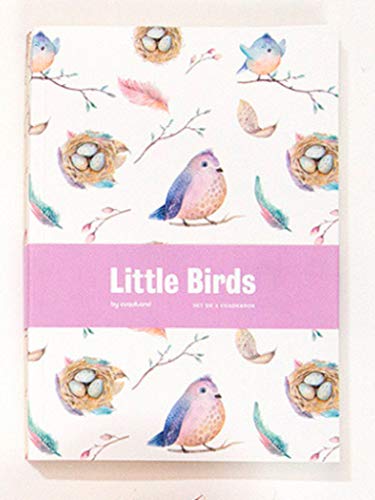 cuquiland Little Birds – Set von 2 Notizbücher mit Format 16.5 x 23.5 cm von Cuquiland