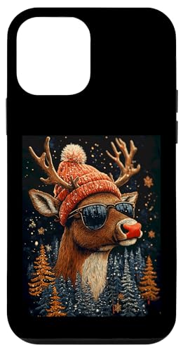 Hülle für iPhone 12 mini Cooles Rentier Weihnachten mit Mütze und Sonnenbrille Hülle für iPhone 12 mini Cooles Rentier Weihnachten mit Mütze und Sonnenbrille von Curlyfox Design
