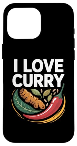 I Love Curry Kurkuma Chili Leaf Art Hülle für iPhone 16 Pro Max I Love Curry Kurkuma Chili Leaf Art Hülle für iPhone 16 Pro Max von Curry Enthusiasts Turmeric Spice Fans