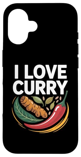 I Love Curry Kurkuma Chili Leaf Art Hülle für iPhone 16 I Love Curry Kurkuma Chili Leaf Art Hülle für iPhone 16 von Curry Enthusiasts Turmeric Spice Fans