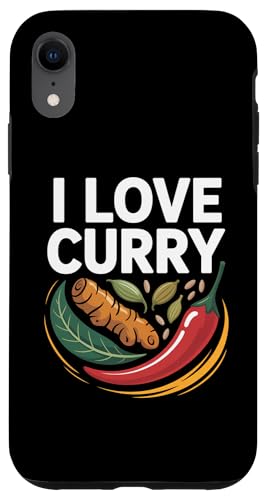 I Love Curry Kurkuma Chili Leaf Art Hülle für iPhone XR von Curry Enthusiasts Turmeric Spice Fans