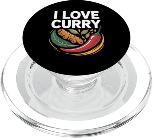 I Love Curry Kurkuma Chili Leaf Art PopSockets PopGrip für MagSafe I Love Curry Kurkuma Chili Leaf Art PopSockets PopGrip für MagSafe von Curry Enthusiasts Turmeric Spice Fans