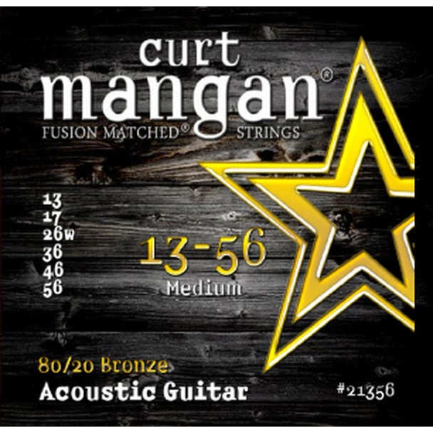 Curt Mangan 80/20 Bronze 13-56 Steel-String Acoustic Guitar Strings von Curt Mangan