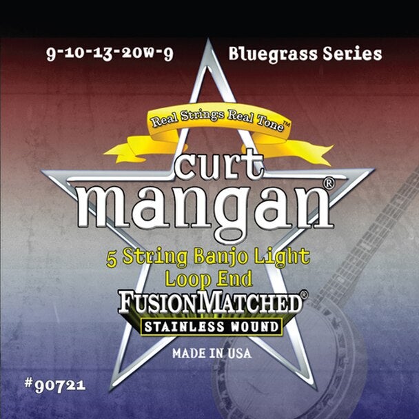 Curt Mangan Banjo Light 5-string Loop End Stainless 5-String Banjo Strings von Curt Mangan