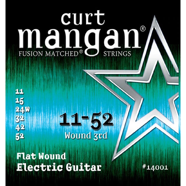 Curt Mangan Flatwound 11-52 Light Electric Guitar Strings von Curt Mangan