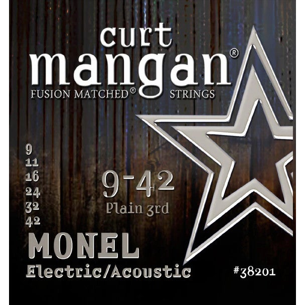 Curt Mangan Monel Hex Core 09-42 Steel-String Acoustic Guitar Strings von Curt Mangan