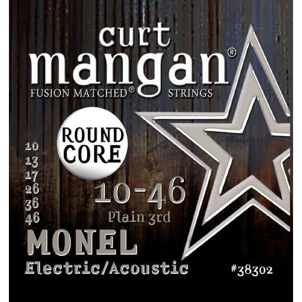 Curt Mangan Monel Round Core 10-46 Steel-String Acoustic Guitar Strings von Curt Mangan