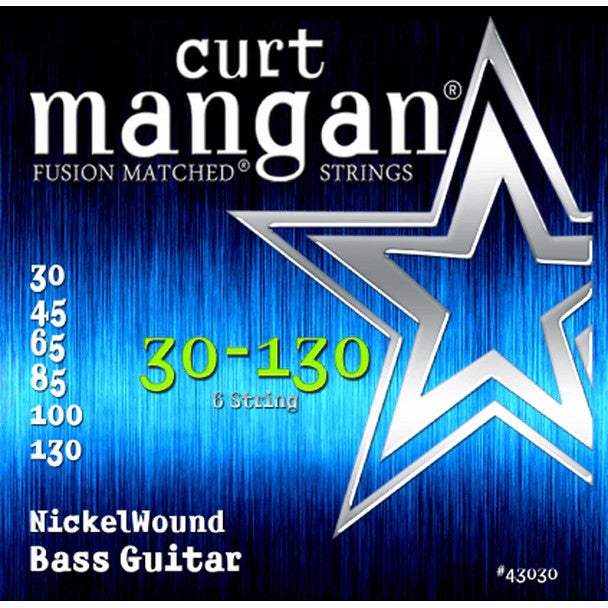 Curt Mangan Nickel Wound 30-130 6-String 6-String Electric Bass Guitar Strings von Curt Mangan