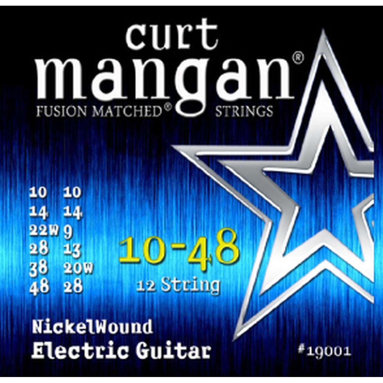 Curt Mangan Nickel Wound 3rd 10-48 12-string Med-Light 12-String Electric Guitar Strings von Curt Mangan