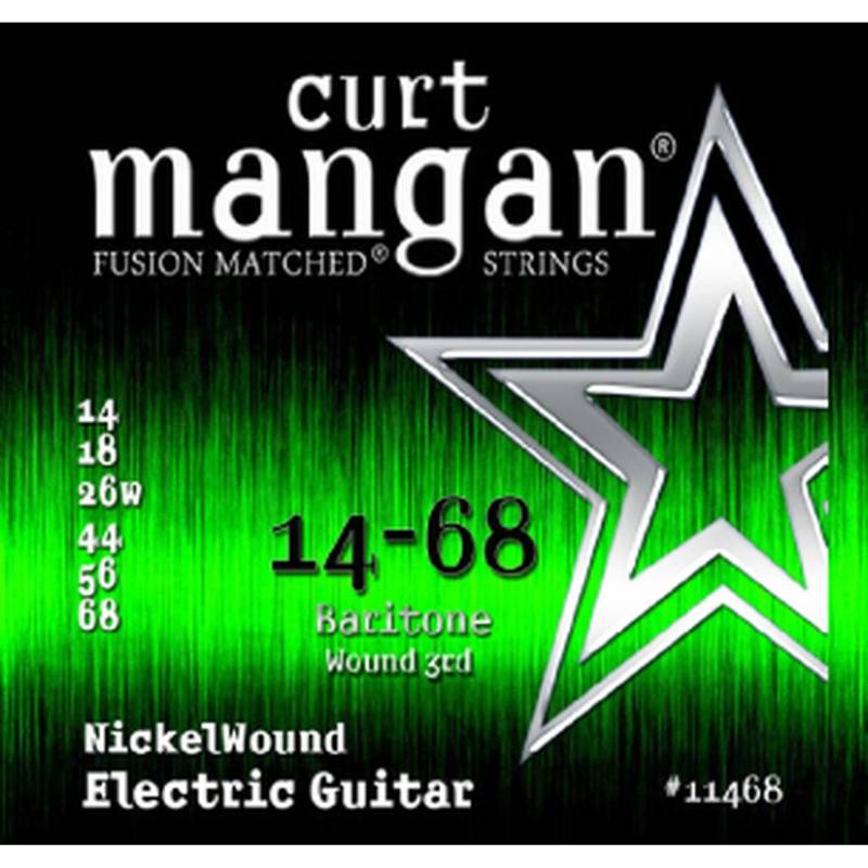 Curt Mangan Nickel Wound 3rd 14-68 Baritone Electric Guitar Strings von Curt Mangan