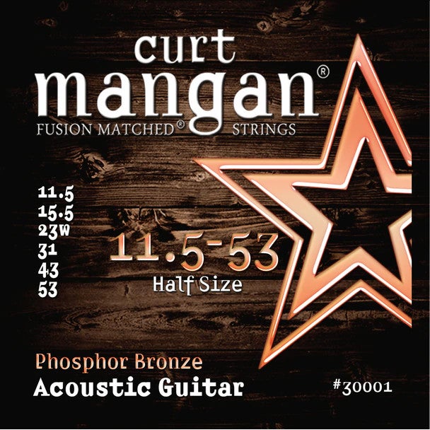 Curt Mangan Phosphor Bronze 11.5-53 Steel-String Acoustic Guitar Strings von Curt Mangan