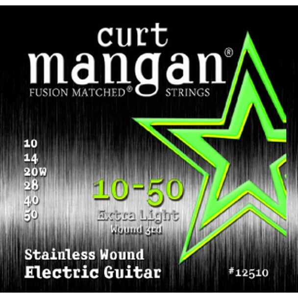 Curt Mangan Stainless 10-50 Extra Light Electric Guitar Strings von Curt Mangan