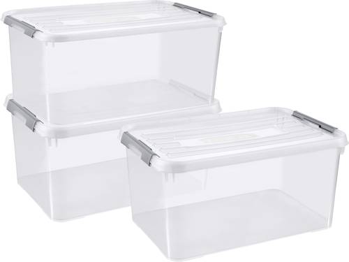 Curver 246385 Kunststoffbox HANDY geschlossen, stapelbar (B x H x T) 400 x 200 x 290mm Transparent 5 von Curver
