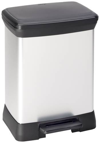 Curver DECO Bin 240638 Mülleimer 30l (B x H x T) 390 x 510 x 290mm Silber, Schwarz 1St. von Curver