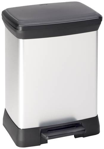 Curver DECO Bin 240642 Mülleimer 30l (B x H x T) 390 x 510 x 290mm Silber, Schwarz 1St. von Curver