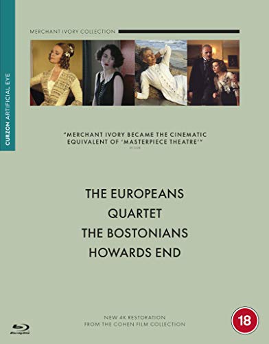 Merchant Ivory Boxset BD (The Europeans / Quartet / The Bostonians / Howard's End) [Blu-ray] [2020] von Curzon Artificial Eye