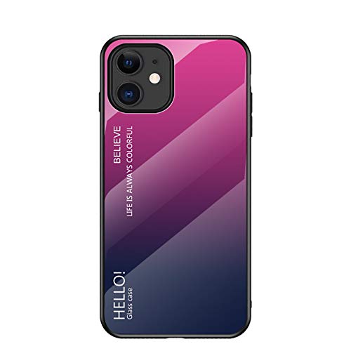 Custodia® Farbverlauf Anti-Kratzer Glas Hülle Kompatibel für Apple iPhone 12 (7) von Custodia