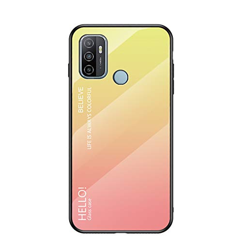 Custodia® Farbverlauf Anti-Kratzer Glas Hülle Kompatibel für Oppo A53 (5) von Custodia