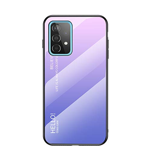 Custodia® Farbverlauf Anti-Kratzer Glas Hülle Kompatibel für Samsung Galaxy A52 5G (2) von Custodia