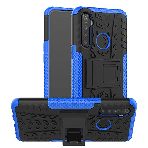 Custodia® Hardness Smartphone-Hülle mit Ständer für Oppo Realme 5, blau, Oppo Realme 5 von Custodia