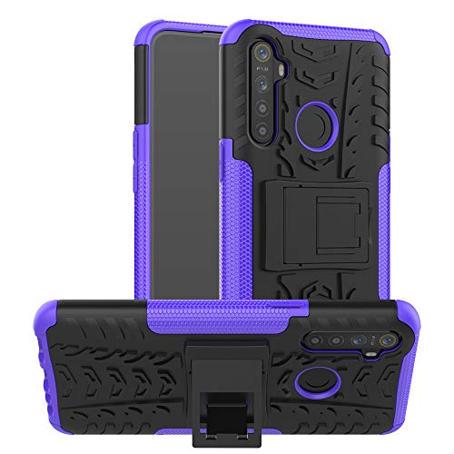 Custodia® Hardness Smartphone-Hülle mit Ständer für Oppo Realme 5, violett, Oppo Realme 5 von Custodia