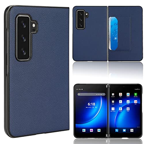 Custodia Card Slot Flip Leder Hülle für Surface Duo 2 Magnetic Klapphüllen Business Folio Handyhülle Case Kompatibel für Microsoft Surface Duo 2(4) von Custodia