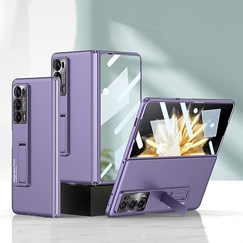 Custodia Hülle für Magic V2 Handyhülle + Glasfolie Ultra Thin Skin Feel,Slim Case Bumper für Honor Magic V2(2) von Custodia