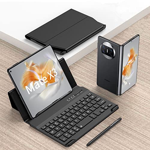 Custodia Hülle für Mate X3 Tastatur Klapphüllen Magnetic+Pen+Pen Slot+Glasfolie Cover,Keyboard Case Set für Huawei Mate X3(1) von Custodia