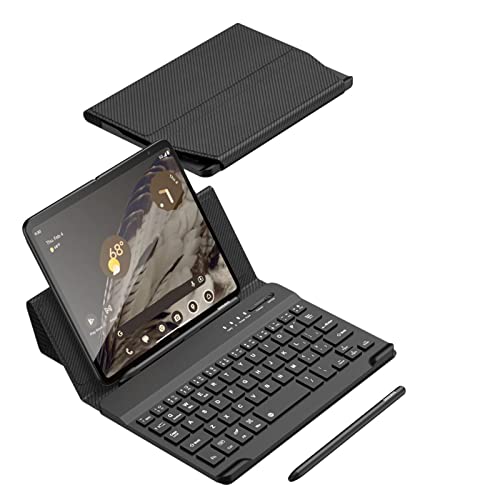 Custodia Hülle für Pixel Fold Tastatur Klapphüllen Magnetic + Pen + Pen Slot,Keyboard Case Set für Google Pixel Fold(6) von Custodia
