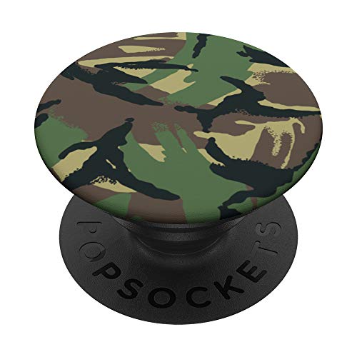 UK DPM Camo – British Army Forces Woodland Camouflage PopSockets mit austauschbarem PopGrip von Custom Army Designs