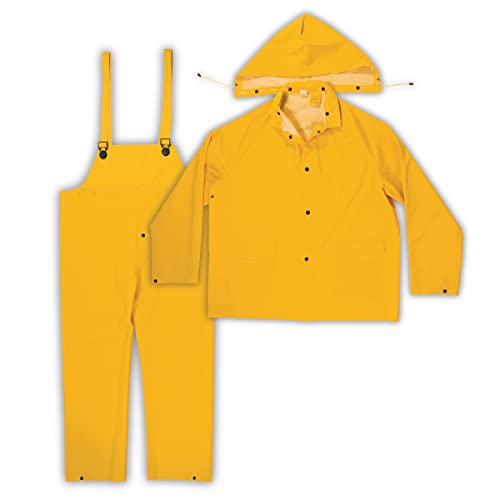 CLC Rain Wear R101 Regenanzug, 0,35 mm, 3-teilig, Gelb, XXL, gelb von Custom Leathercraft
