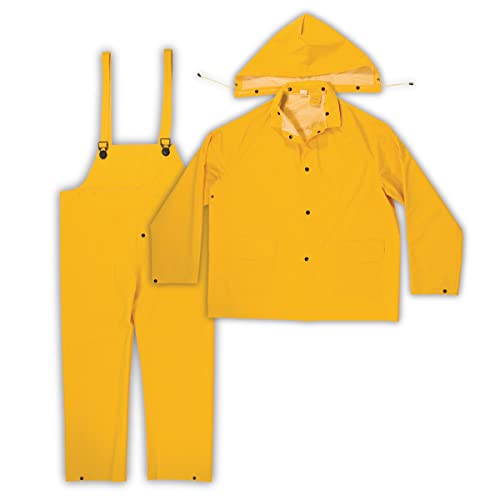 Kunys R101L 0.35mm 3 piece Rain Suit Large - Yellow von Custom Leathercraft