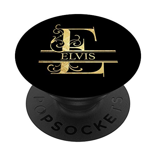 Elvis Name Perfektes benutzerdefiniertes Geschenk PopSockets PopGrip: Ausziehbarer Sockel und Griff für Handys/Tablets mit Tauschbarem Top von Custom Name Gifts By Luiza