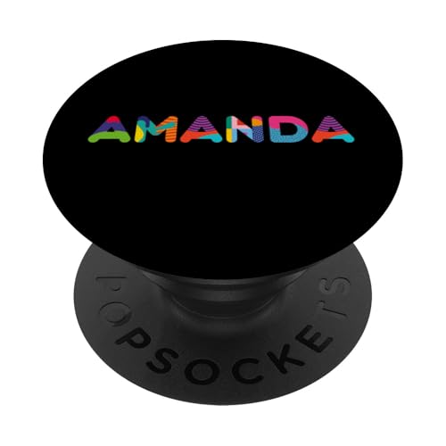 Amanda-Name PopSockets Klebender PopGrip von Custom Name apparel and more