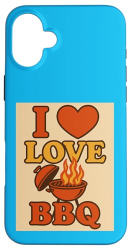 Ich liebe BBQ Cooking Grill, lustiges Geschenk Hülle für iPhone 16 Plus Ich liebe BBQ Cooking Grill, lustiges Geschenk Hülle für iPhone 16 Plus von Custom Print Me