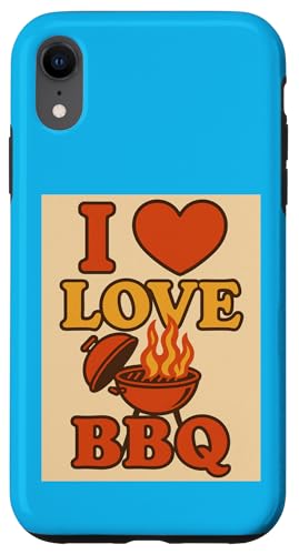 Ich liebe BBQ Cooking Grill, lustiges Geschenk Hülle für iPhone XR Ich liebe BBQ Cooking Grill, lustiges Geschenk Hülle für iPhone XR von Custom Print Me