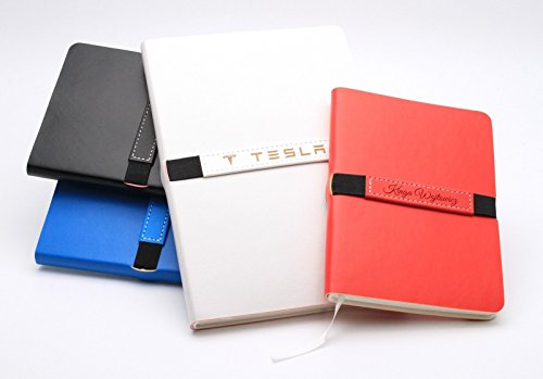 Personalisierter Softcover-Notizbuch | Schaffen Sie ein ganz einzigartiges Geschenk | Lasergravierte Geschenkidee (A5, Rot) von CustomDesign.Shop