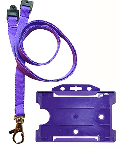 Customcard ltd. Lanyard, mit Metallclip und Kartenhalter - Purple(1) von Customcard ltd