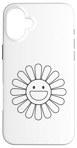70er Jahre Lächeln Gesicht Blumenhemd Happy Peace Smiling Face Flower Hülle für iPhone 16 Plus 70er Jahre Lächeln Gesicht Blumenhemd Happy Peace Smiling Face Flower Hülle für iPhone 16 Plus von Cute 80s Smile Happy Tee