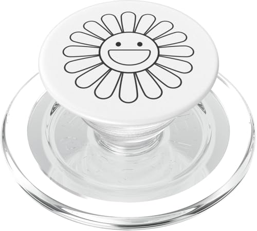 70er Jahre Lächeln Gesicht Blumenhemd Happy Peace Smiling Face Flower PopSockets PopGrip für MagSafe 70er Jahre Lächeln Gesicht Blumenhemd Happy Peace Smiling Face Flower PopSockets PopGrip für MagSafe von Cute 80s Smile Happy Tee
