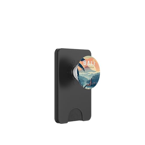 Bali Sonnenuntergang Landschaft Tropische Blumen Tempel Reisende Geschenk PopSockets PopWallet für MagSafe von Cute Accessories Art Gifts for Women and Men