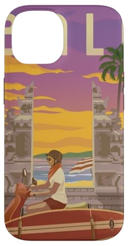 Bali Sunset Adventure Ride the Waves mit Stil, Geschenk für Reisende Hülle für iPhone 14 von Cute Accessories Art Gifts for Women and Men