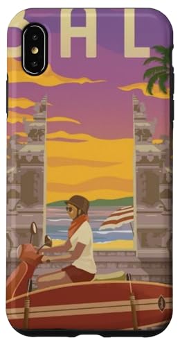 Bali Sunset Adventure Ride the Waves mit Stil, Geschenk für Reisende Hülle für iPhone XS Max von Cute Accessories Art Gifts for Women and Men