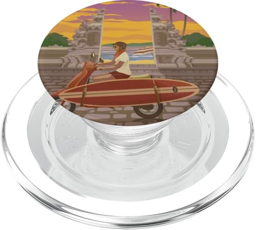 Bali Sunset Adventure Ride the Waves mit Stil, Geschenk für Reisende PopSockets PopGrip für MagSafe von Cute Accessories Art Gifts for Women and Men