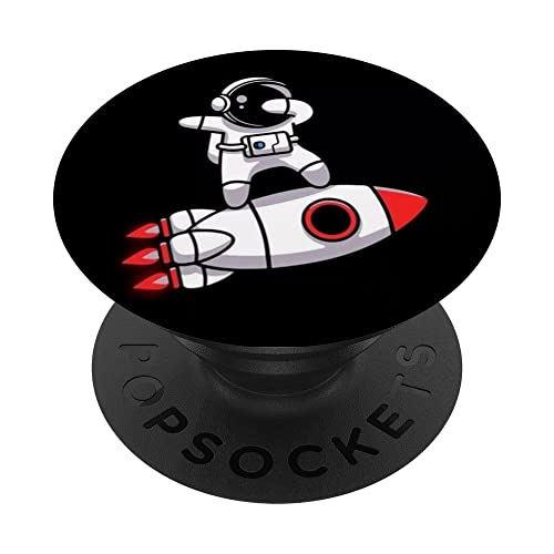 Cooler Astronaut reitet eine Rakete – To The Moon PopSockets mit austauschbarem PopGrip Cooler Astronaut reitet eine Rakete – To The Moon PopSockets mit austauschbarem PopGrip von Cute Accessories Art Gifts for Women and Men