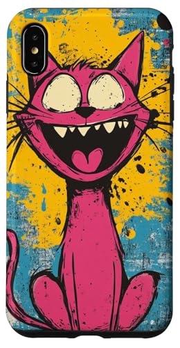 Lebendige rosa Katze verrückter lustiger Ausdruck bunter Hintergrund Hülle für iPhone XS Max Lebendige rosa Katze verrückter lustiger Ausdruck bunter Hintergrund Hülle für iPhone XS Max von Cute Accessories Art Gifts for Women and Men